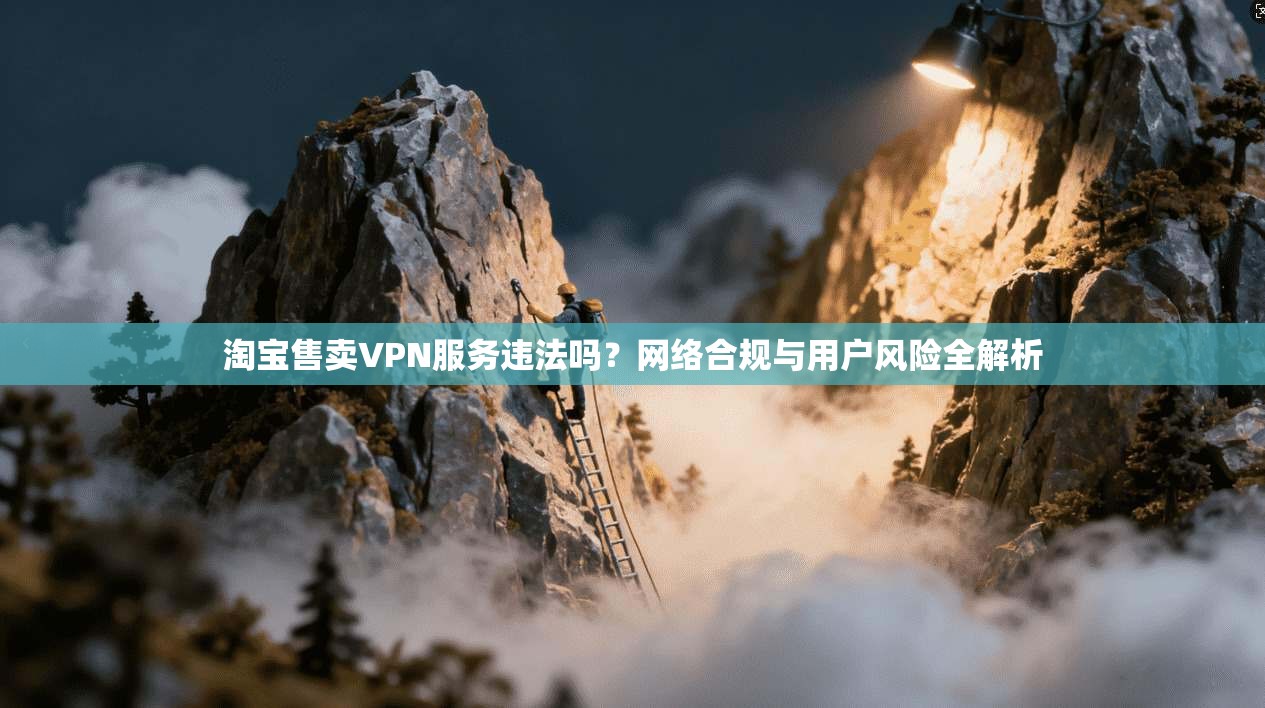淘宝售卖VPN服务违法吗？网络合规与用户风险全解析