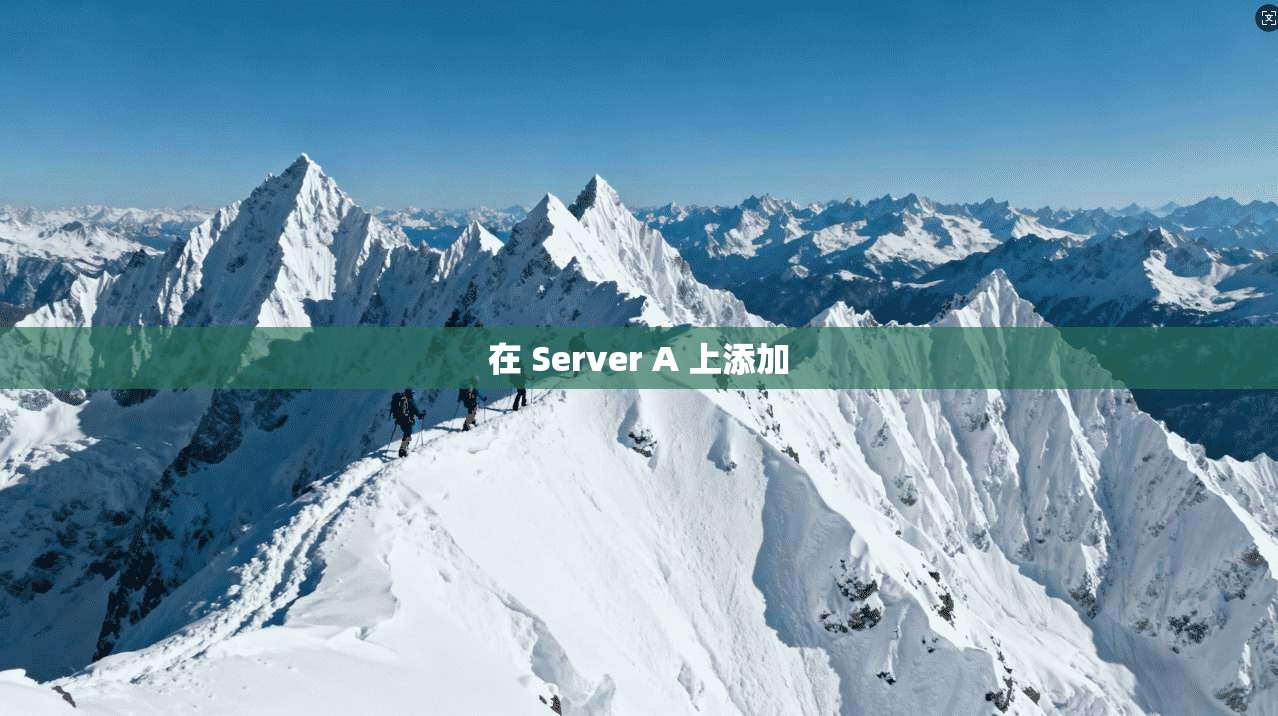在 Server A 上添加