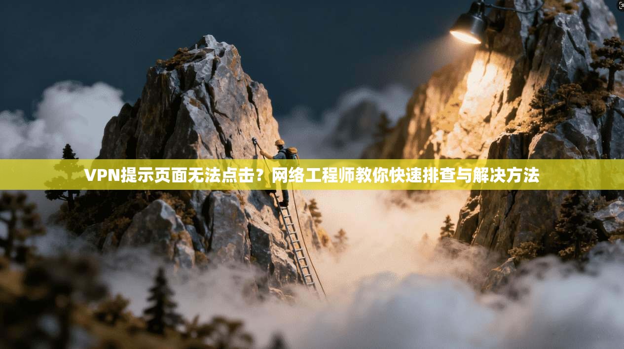 VPN提示页面无法点击?网络工程师教你快速排查与解决方法 VPN提示页面无法点击?网络工程师教你快速排查与解决方法