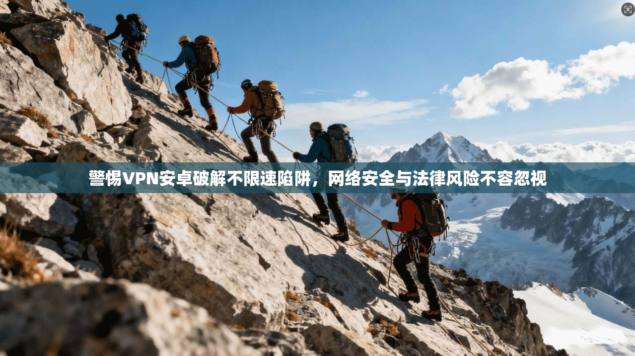 警惕VPN安卓破解不限速陷阱，网络安全与法律风险不容忽视